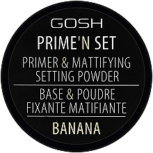 Primer und mattierender Puder mit Hyaluronsäure - Gosh Prime'n Set Powder — Foto N2