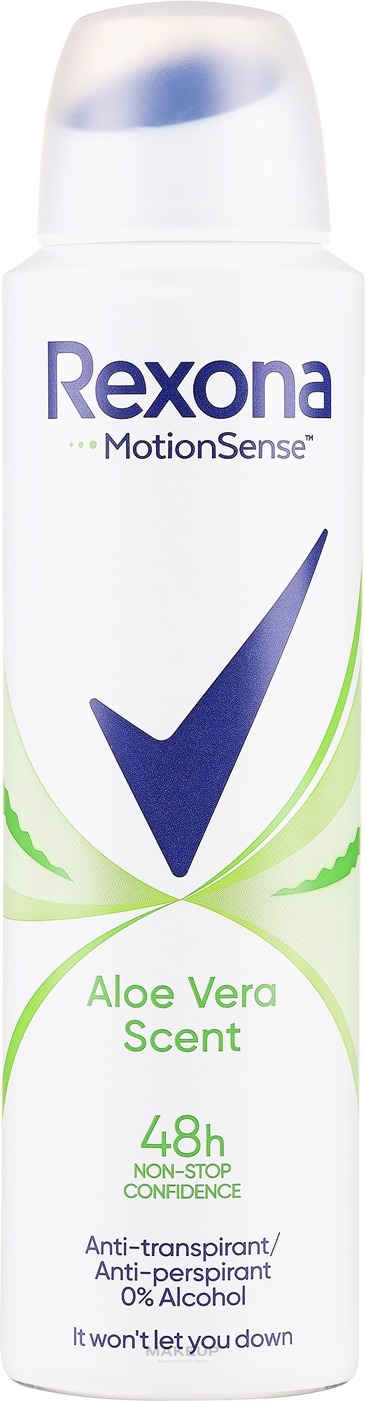 Deospray Antitranspirant - Rexona Motion Sense Aloe Vera Deodorant — Bild 150 ml