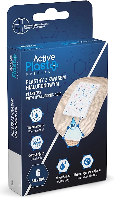 Wasserdichtes Pflaster - Ntrade Active Plast Special Plasters With Hyaluronic Acid — Bild N1