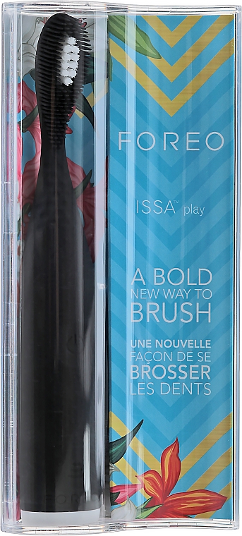 Elektrische Schall-Zahnbürste aus Silikon schwarz - Foreo Issa Play Cool Black — Bild N1