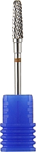 Hartmetall-Nagelfräser in Kegelform für Linkshänder 4 mm blau - Head The Beauty Tools — Bild N1