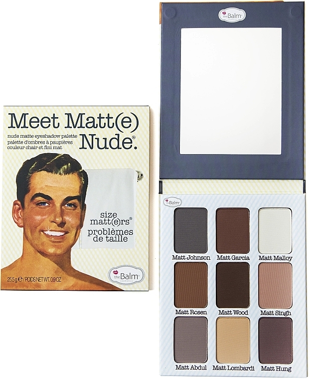 Lidschatten-Palette - theBalm Meet Matt(e) Nude Matte Eyeshadow Palette — Bild N1