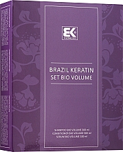 Düfte, Parfümerie und Kosmetik Haarpflegeset - Brazil Keratin Bio Volume (Shampoo 300ml + Conditioner 300ml + Haarserum 100ml)