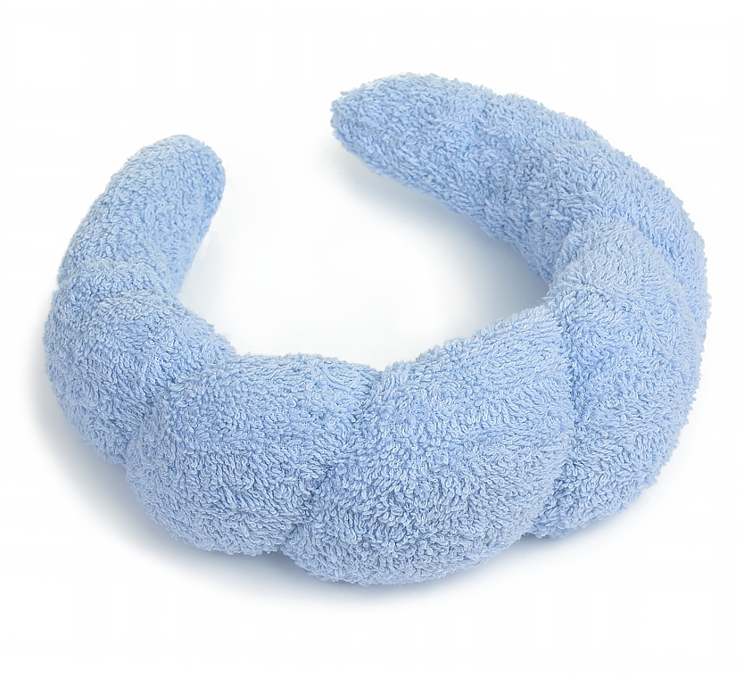 Haarreif Easy Spa blau - MAKEUP Spa Headband Face Washing Blue — Bild N3