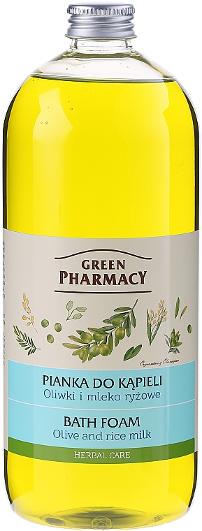 Badeschaum mit Olivenöl und Reismilch-Extrakt - Green Pharmacy