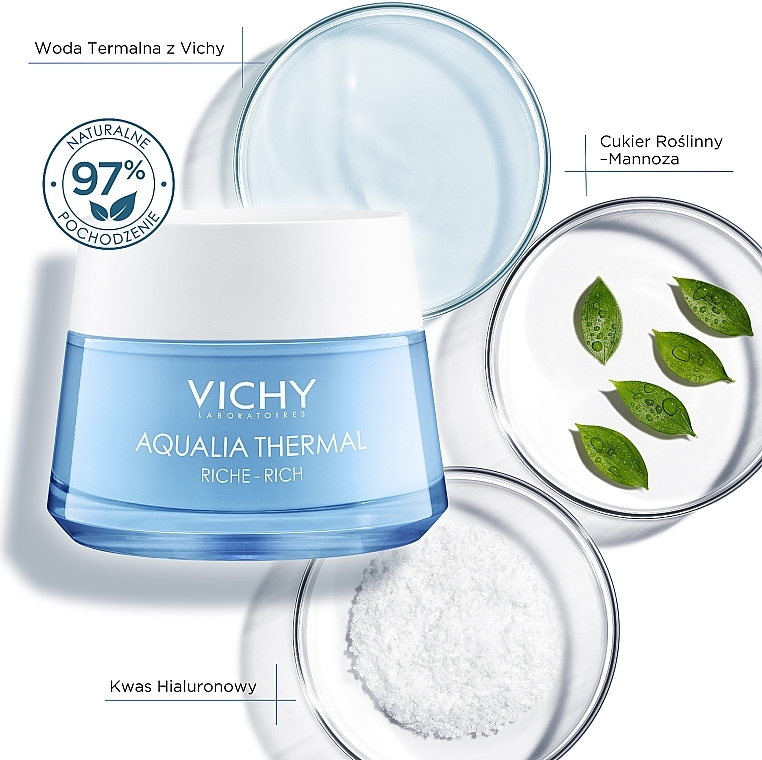 Intensiv und lang anhaltende feuchtigkeitsspendende Gesichtscreme - Vichy Aqualia Thermal Rich Cream — Bild N17