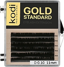 Düfte, Parfümerie und Kosmetik Künstliche Wimpern Gold Standart D 0.10 (6 Reihen: 11 mm) - Kodi Professional
