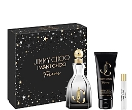 Düfte, Parfümerie und Kosmetik Jimmy Choo I Want Choo Forever - Duftset (Eau de Parfum 100ml + Eau de Parfum 7.5 ml + Körperlotion 100ml) 