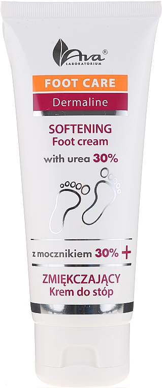 Fußcreme mit 30% Harnstoff - Ava Laboratorium Foot Care Dermaline Softening Foot Cream With Urea 30%