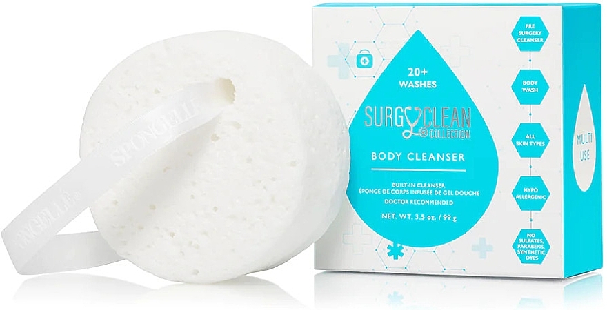 Wiederverwendbarer Schaumstoff-Duschschwamm - Spongelle SurgyClean Body Cleanser — Bild N2