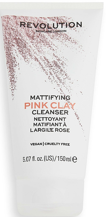 Gesichtsreiniger mit rosa Tonerde - Revolution Skincare Mattifying Pink Clay Cleanser — Bild N1