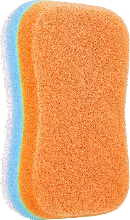 Massageschwamm orange-blau - Sanel Fit Kosc  — Bild N1