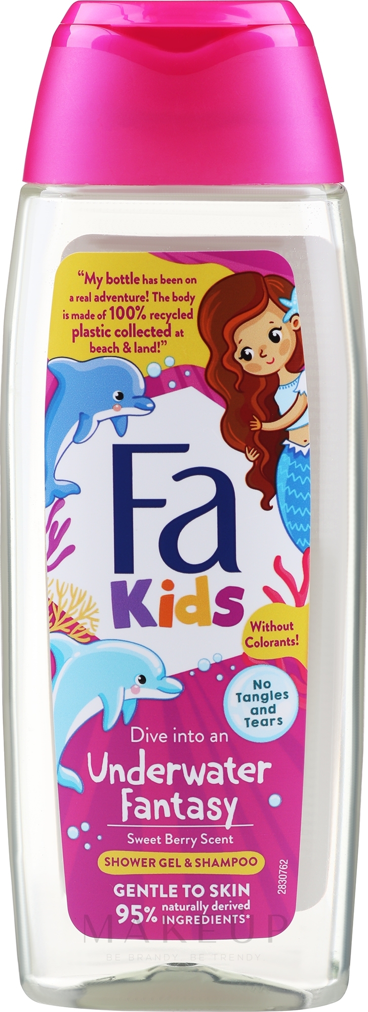 Duschgel-Shampoo für Mädchen - Fa Kids Underwater Fantasy Shower Gel & Shampoo — Bild 400 ml