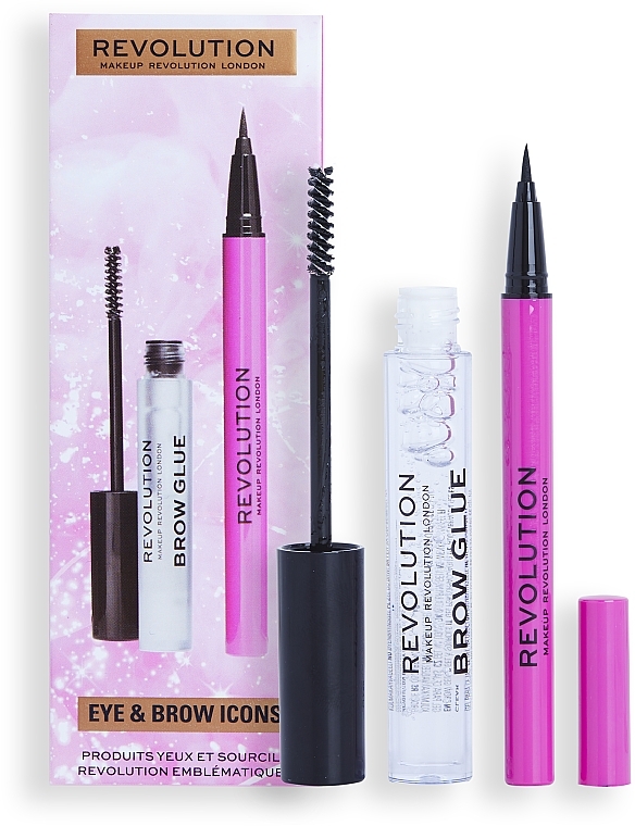 Makeup Revolution Eye & Brow Icons Gift Set - Set  — Bild N2