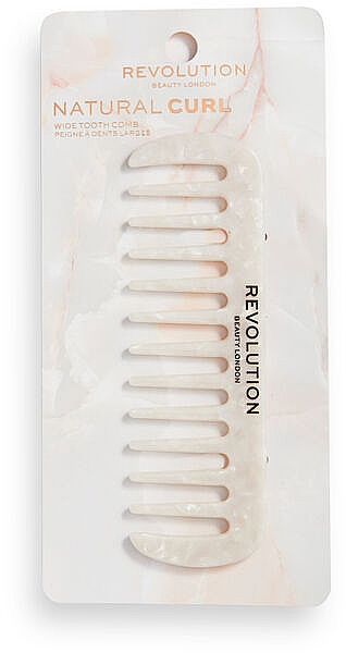 Breitzahnkamm - Revolution Haircare Natural Curl White — Bild N1