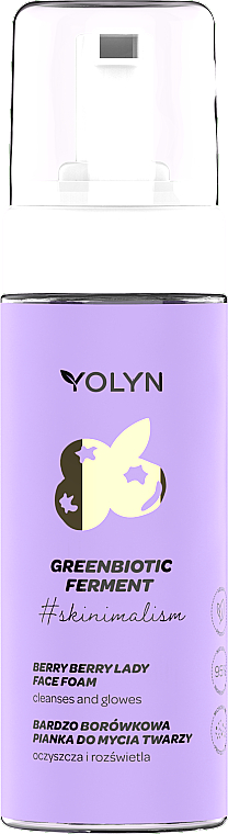 GESCHENK! Gesichtswaschschaum Blaubeere - Yolyn #skinimalism Berry Berry Lady Face Foam — Bild N1