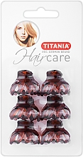 Haarkrebs aus Kunststoff braun klein 3 cm 6 St. - Titania — Bild N1