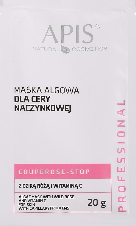 Anti-Couperose Algenmaske mit Hagebuttenextrakt und Vitamin C - APIS Professional Algae Mask