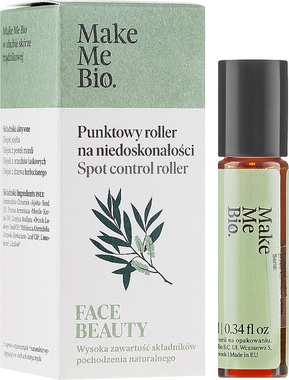 Spot Roller bei Unvollkommenheiten mit Teebaum-Extrakt - Make Me Bio Face Beauty Spot Control Roller — Bild N1