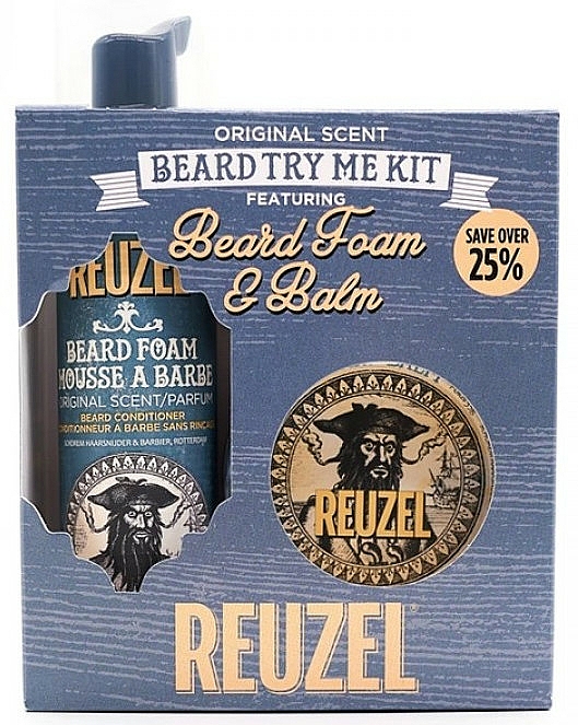 Set - Reuzel Original Scent Beard Try Me Kit (balm/35g + foam/70ml ) — Bild N1