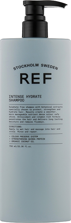 Feuchtigkeitsspendendes sulfatfreies Haarshampoo mit Quinoa-Protein und Kokosnussöl - REF Intense Hydrate Shampoo — Bild N5