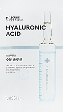 Düfte, Parfümerie und Kosmetik Feuchtigkeitsspendende Tuchmaske mit Hyaluronsäure - Missha Mascure Hydra Solution Sheet Mask