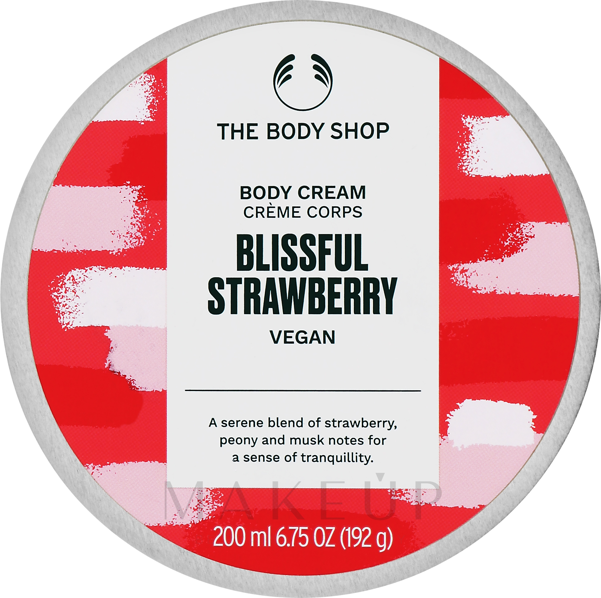 Körpercreme mit Erdbeere - The Body Shop Body Cream Blissful Strawberry Vegan — Bild 200 ml