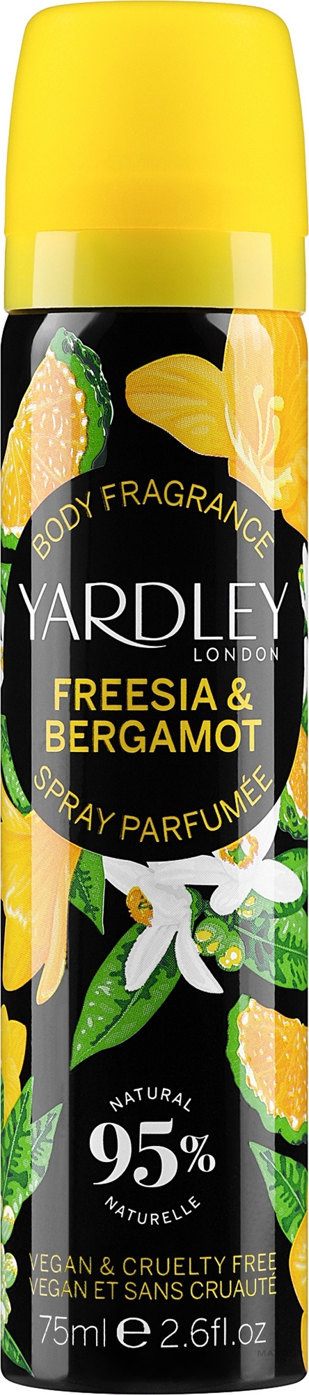 Yardley Freesia & Bergamot - Deospray — Bild 75 ml