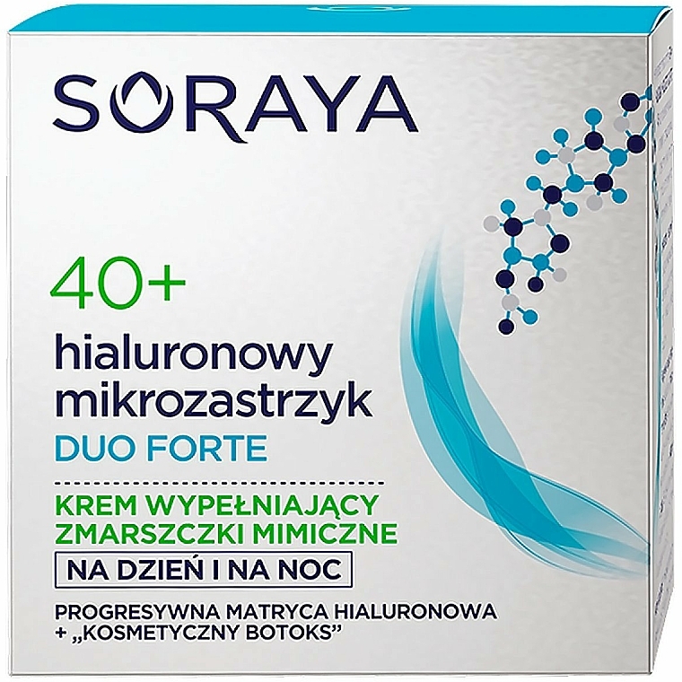 Gesichtscreme gegen Mimikfalten mit Hyaluronsäure - Soraya Duo Forte Face Cream 40+ — Bild N1