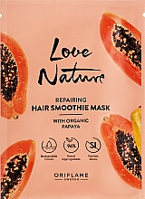 Revitalisierende Bio-Papaya-Haarmaske - Oriflame Love Nature Repairing Hair Smoothie Mask With Organic Papaya — Bild N1