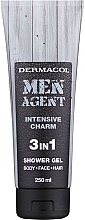 Körper, Gesicht und Haar Duschgel für Männer 3in1 - Dermacol Men Agent Intensive Charm 3in1 Shower Gel — Bild N1