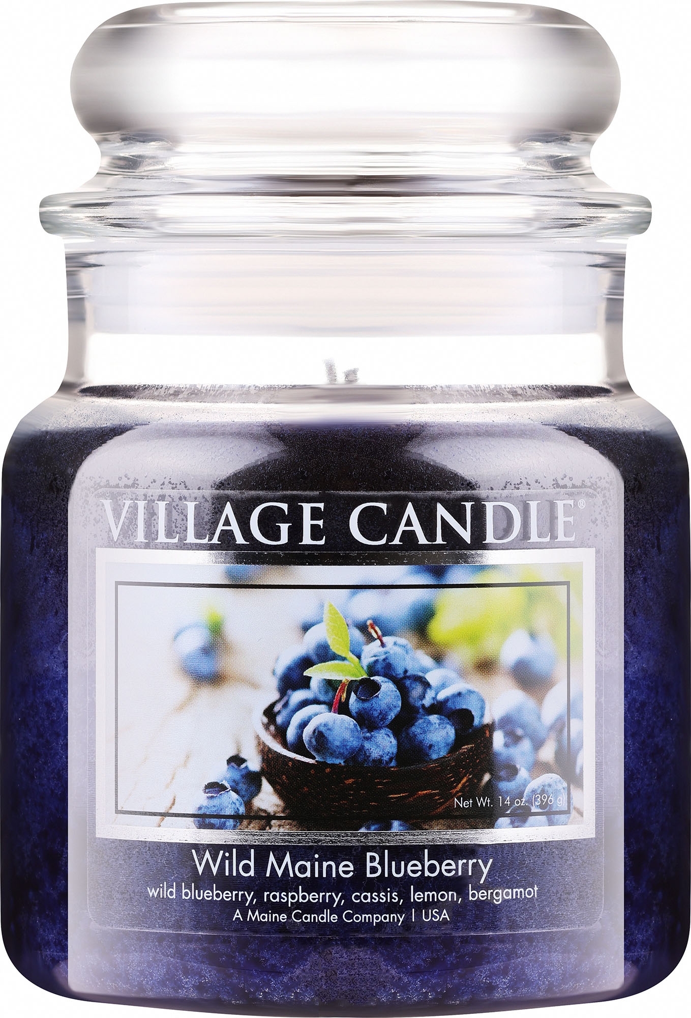 Duftkerze im Glas - Village Candle Wild Maine Blueberry — Bild 396 g