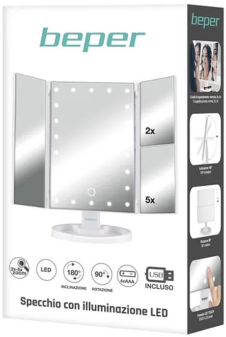 Beleuchteter Spiegel - Beper Makeup Mirror With LED Light — Bild N6