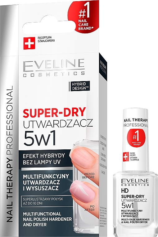 5in1 Nagelüberlack - Eveline Cosmetics Nail Therapy Professional Super-Dry Top Coat — Bild N1