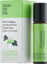 Düfte, Parfümerie und Kosmetik Aufhellendes Serum für die Augenpartie Gurken Frische - Make Me Bio Cucumber Freshness Brightening Under Eye Serum
