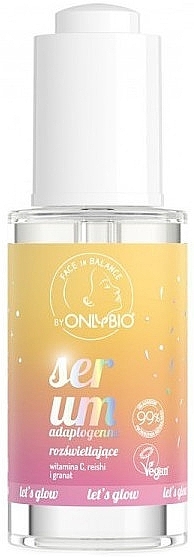 Adaptogenes aufhellendes Serum mit Vitamin C für das Gesicht - Only Bio Face In Balance Adaptogenic Brightening Serum  — Bild N1