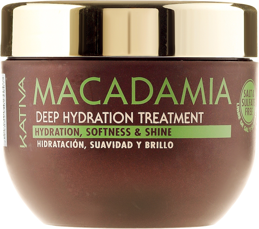 Intensiv feuchtigkeitsspendende Maske für normales und strapaziertes Haar - Kativa Macadamia Deep Hydrating Treatment — Bild N1