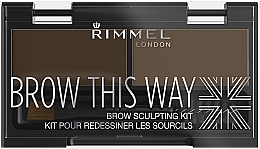 Düfte, Parfümerie und Kosmetik Augenbrauenset - Rimmel Brow This Way Eyebrow Sculpting Kit