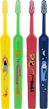 Zahnbürste für Kinder gelb, grün, rosa, blau 4 St. - TePe Kids Extra Soft — Bild N1