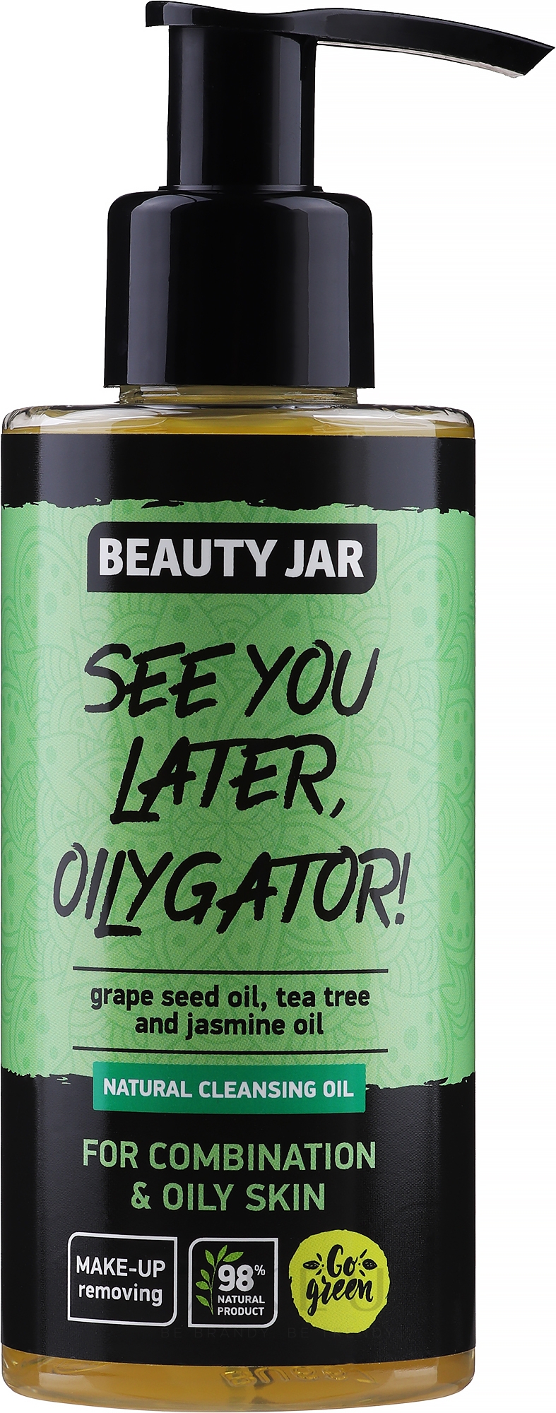 Reinigungsöl für Mischhaut und fettige Haut mit Jasminöl - Beauty Jar Natural Cleansing Oil — Bild 150 ml