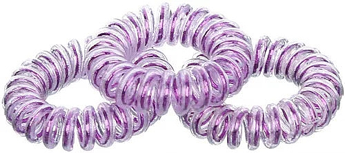 Haargummi Anti Ziep violett 3 St. Durchmesser 3,5 cm - Titania — Bild N1