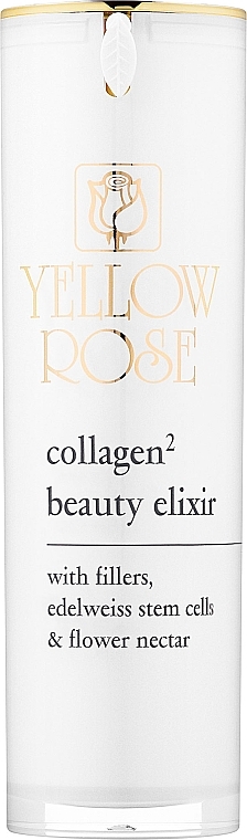 Feuchtigkeitsspendendes und straffendes Gesichtselixier mit Kollagen, Edelweiß-Stammzellen und Blumennektar - Yellow Rose Collagen2 Beauty Elixir — Bild N1