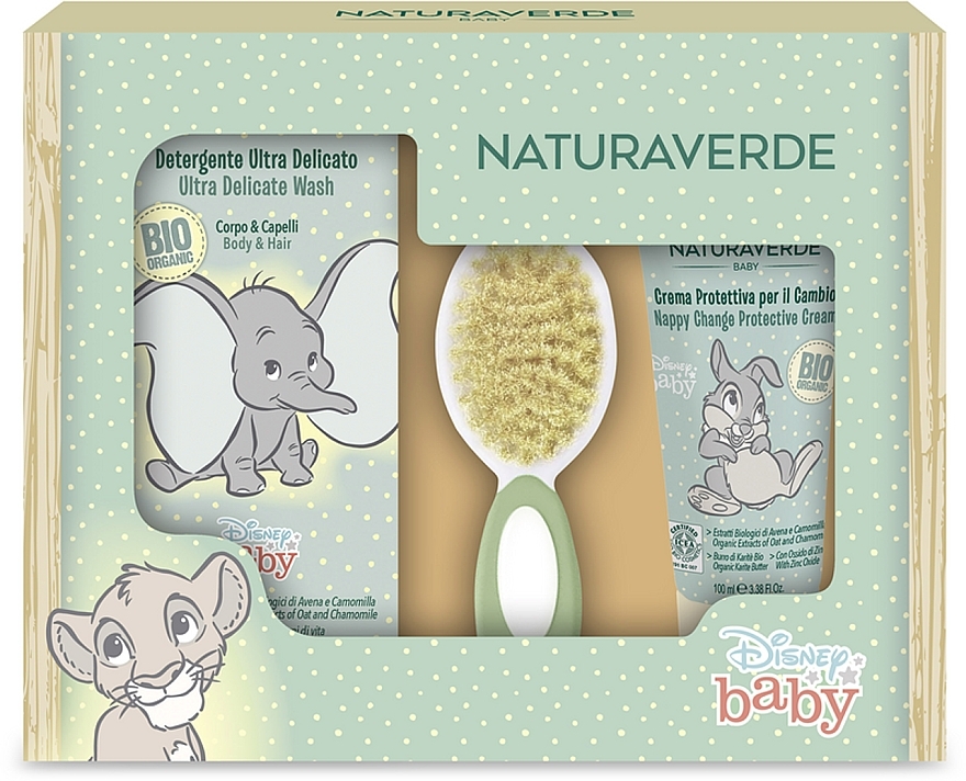 Set - Naturaverde Disney Baby (sh/gel/200ml + b/cr/100ml + brush/1pc) — Bild N1