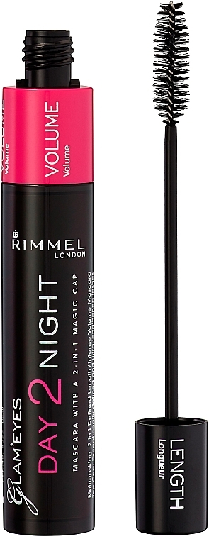 Mascara für lange und voluminöse Wimpern - Rimmel Glam'Eyes Day 2 Night Mascara — Bild N2