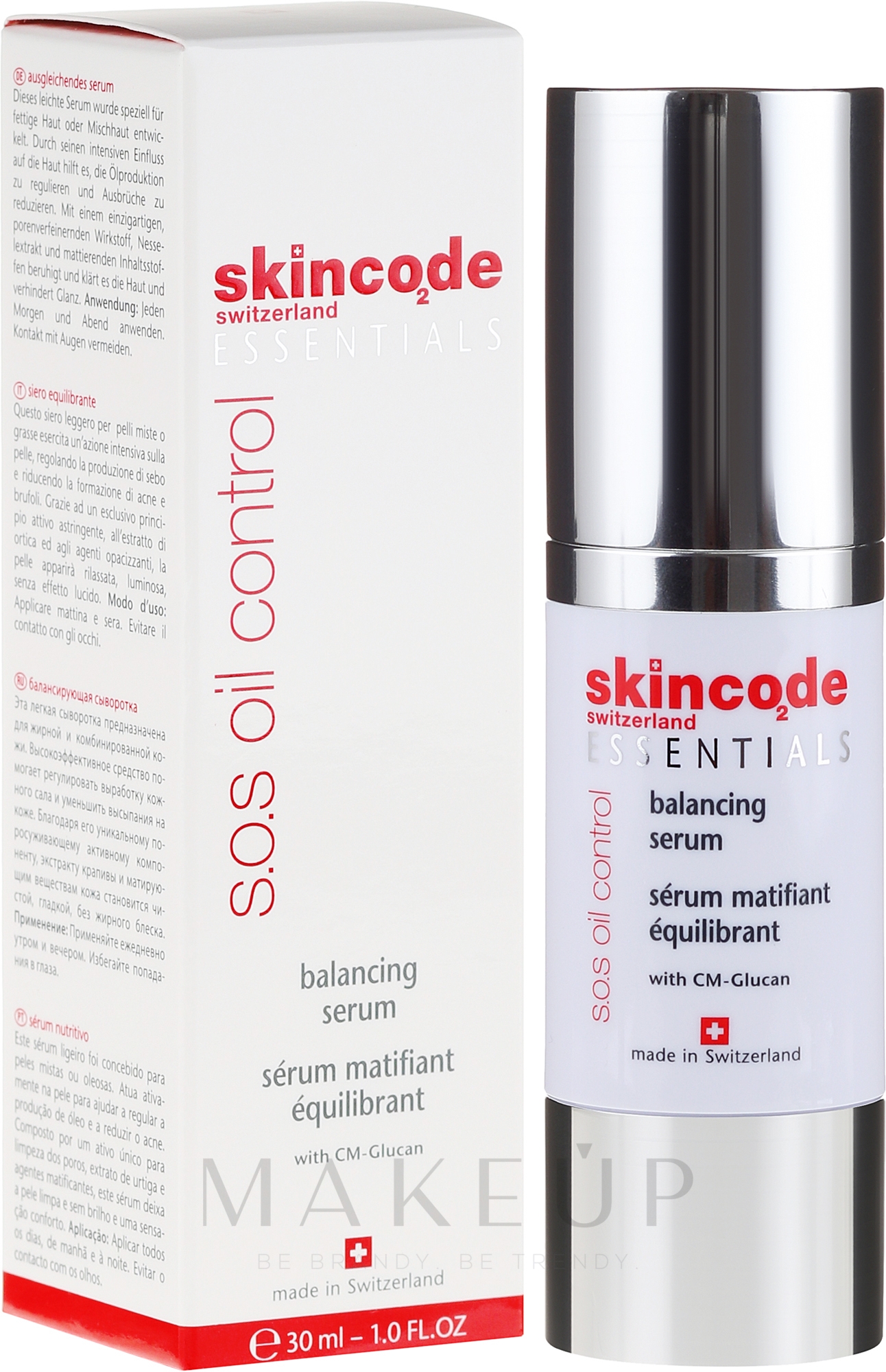 Mattierendes Serum für fette Haut - Skincode Essentials S.O.S Oil Control Balancing Serum — Bild 30 ml