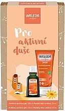 Körperpflegeset - Weleda Pro For Active Souls Set (Duschgel 200ml + Massageöl 50ml) — Bild N1