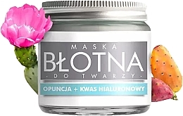 Schlamm-Gesichtsmaske mit Spirulina, Kaktusfeigenöl und Hyaluronsäure - E-fiore Mud Face Mask With Spirulina, Opuntia Oil And HA Acid (in einem Glas)  — Bild N1