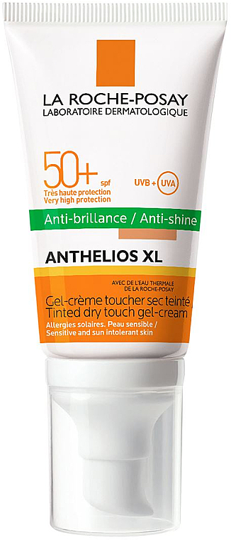 Getönte und mattierende Sonnenschutzgel-Creme für das Gesicht SPF 50+ - La Roche-Posay Anthelios XL Gel-crema Tacto seco SPF50+ — Bild N1