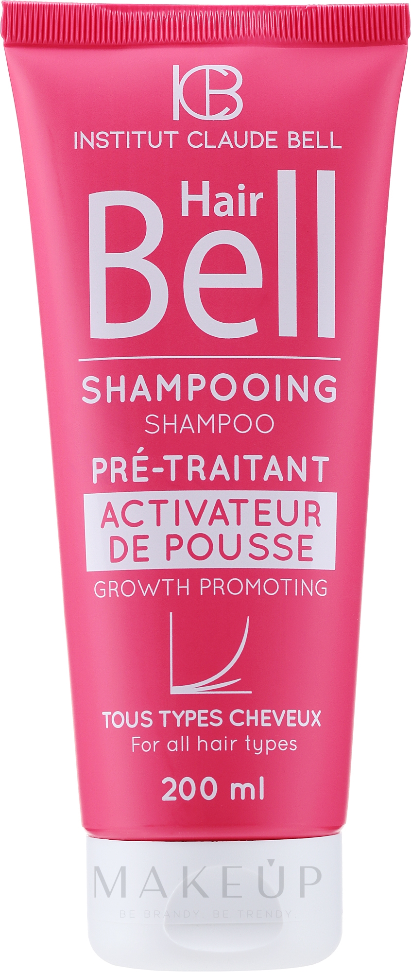 Weichmachendes, feuchtigkeitsspendendes und Haarwachstum stimulierendes Shampoo für alle Haartypen - Institut Claude Bell Hair Bell Growth Accelerator Shampoo — Bild 200 ml