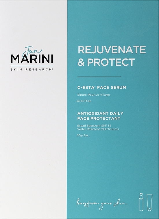Gesichtspflegeset - Jan Marini Skin Research Rejuvenate And Protect (Gesichtsserum 30ml + Gesichtscreme 57g) — Bild N1